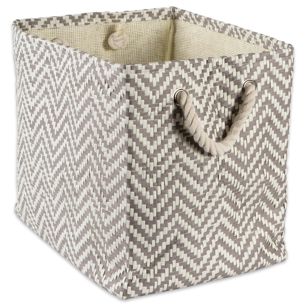 DII Chevron Decorative Storage Bin