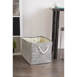 DII Chevron Decorative Storage Bin