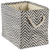 DII Chevron Decorative Storage Bin