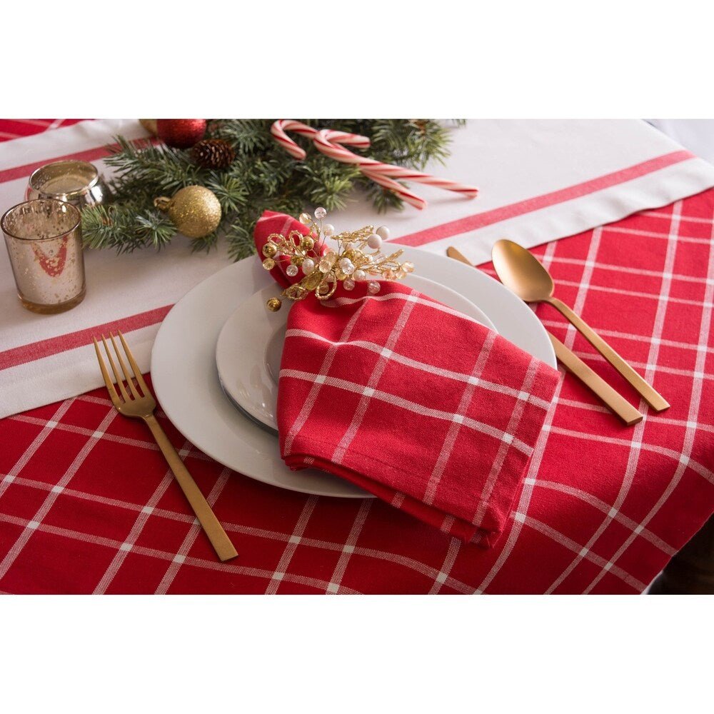 DII Formal Winter Kitchen Tablecloth