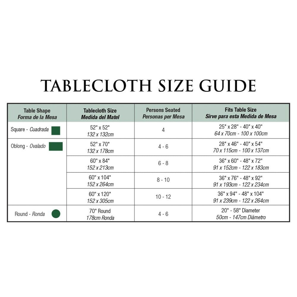 DII Formal Winter Kitchen Tablecloth