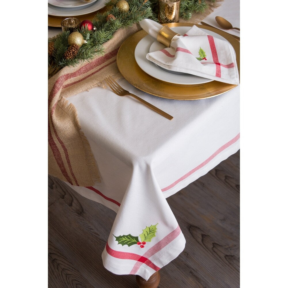 DII Formal Winter Kitchen Tablecloth
