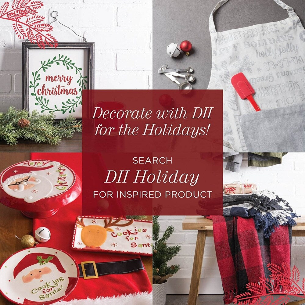 DII Formal Winter Kitchen Tablecloth