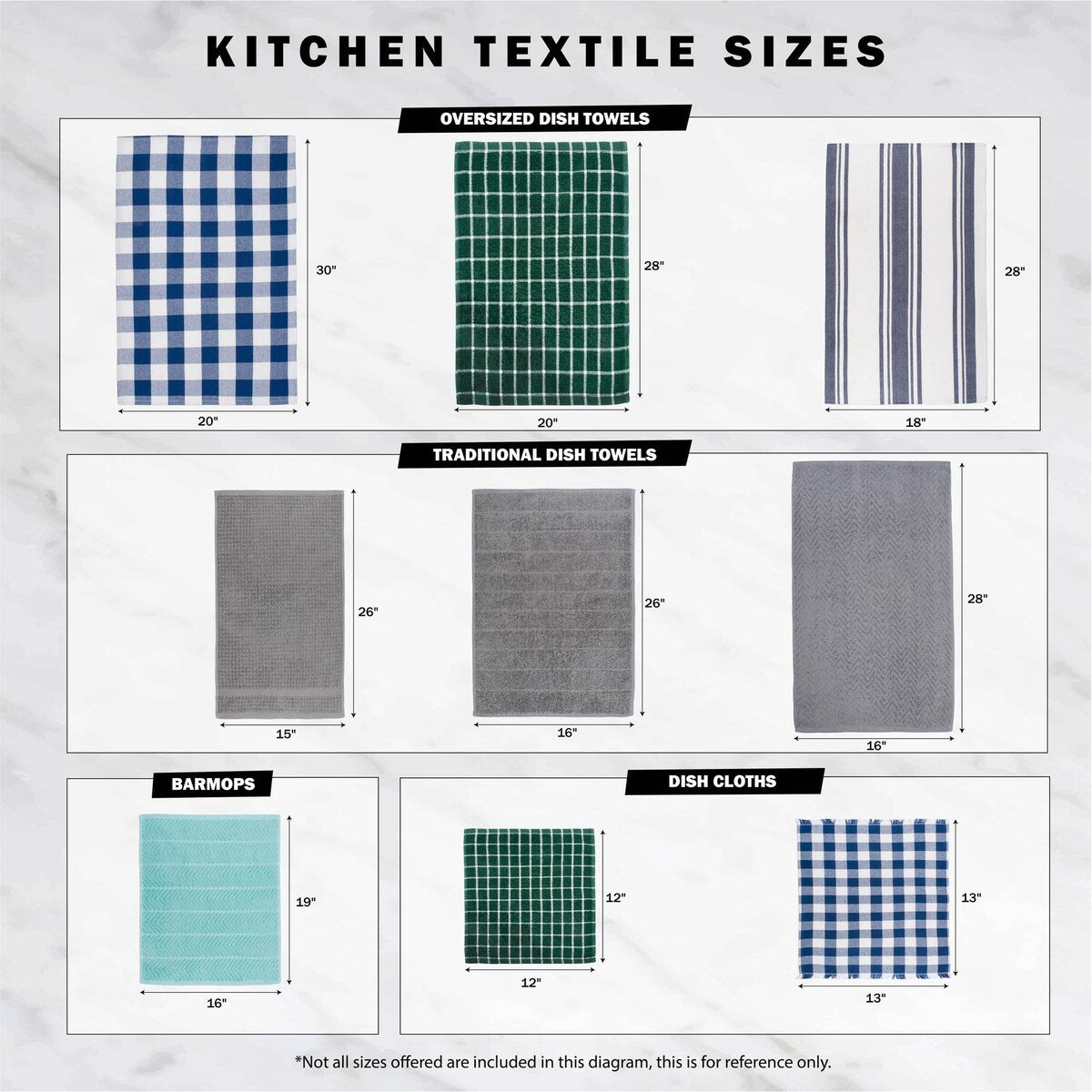 DII Lakewood Dishtowel Set, 18x28", 4 Piece
