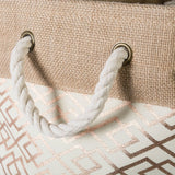 DII Rectangle Burlap Decorative Storage Bin