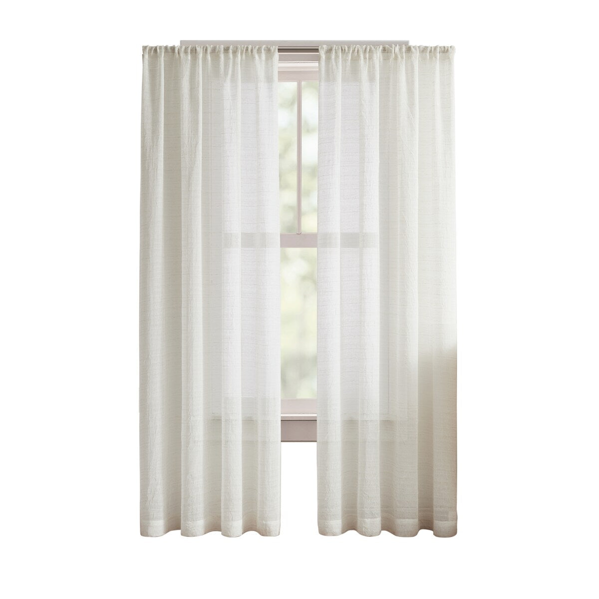 DKNY Antigua Linen Window Curtain Panel Pair