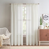 DKNY Antigua Linen Window Curtain Panel Pair
