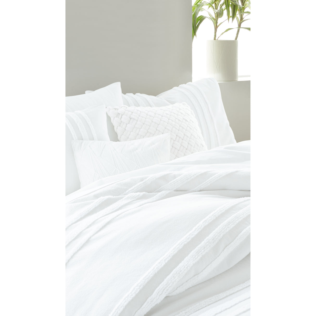 DKNY Chenille Stripe 3-pc Comforter Set