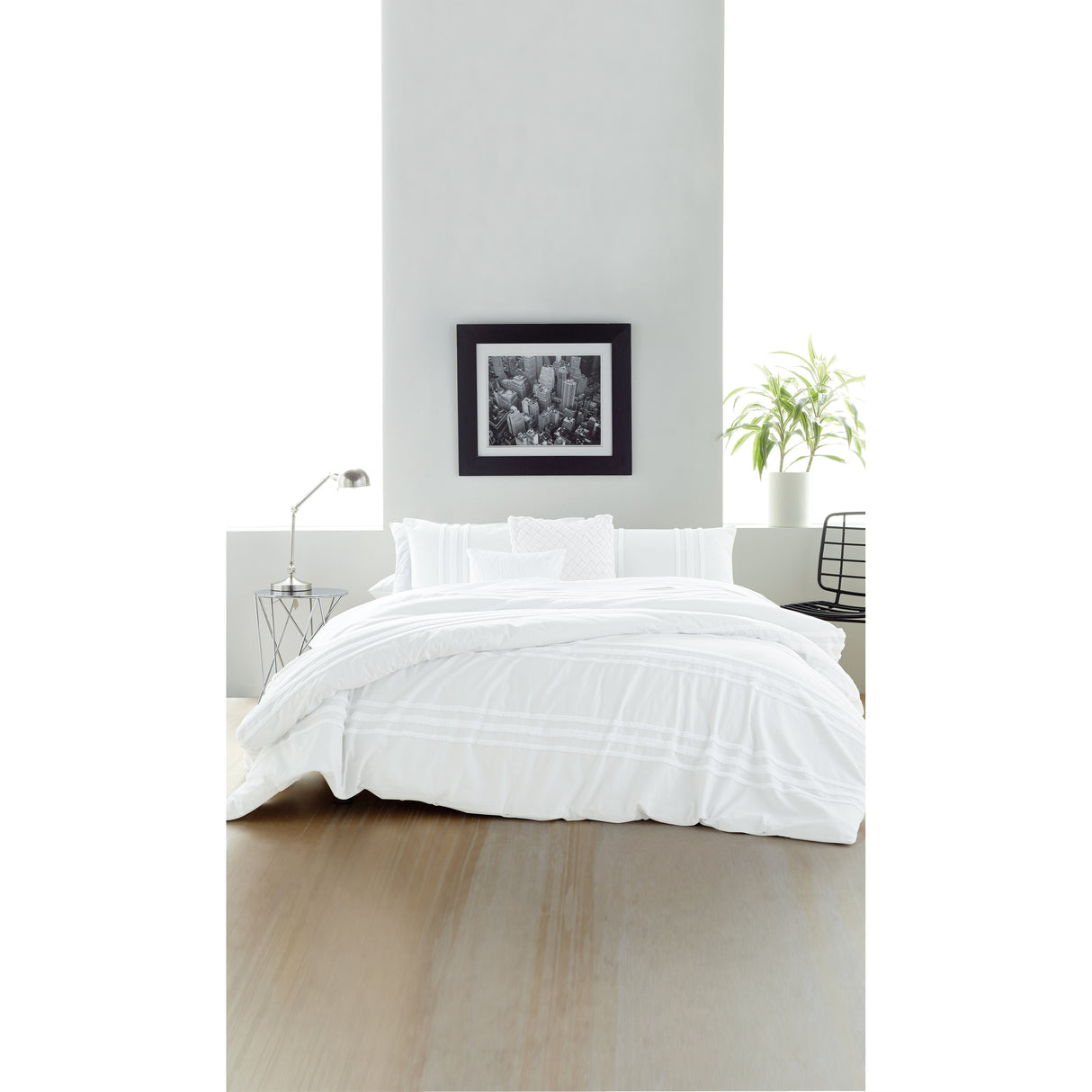 DKNY Chenille Stripe 3-pc Comforter Set