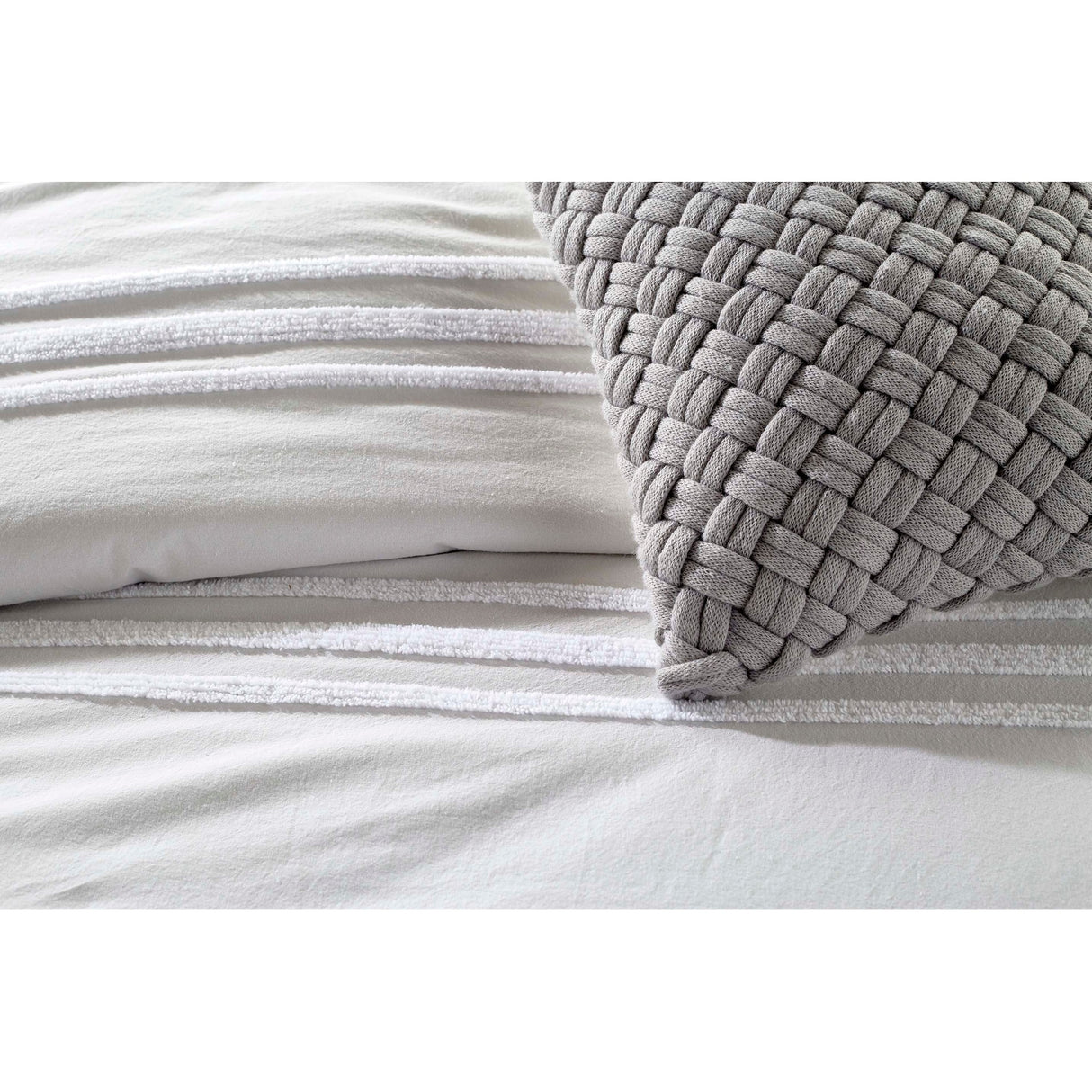 DKNY Chenille Stripe 3-pc Comforter Set