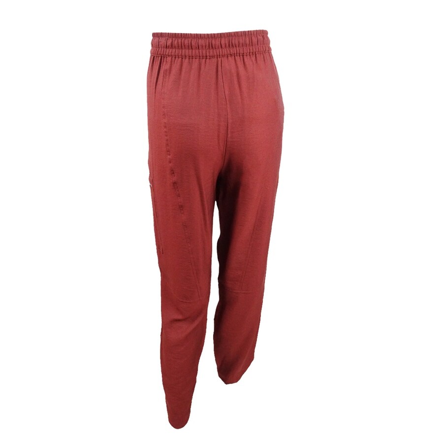 DKNY Women's Pull-On Cargo Pants (S, Russet)