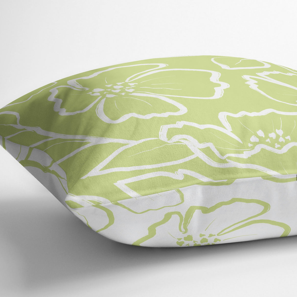 DOGWOOD SKETCH LIME Outdoor Pillow By Kavka Designs