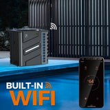 Dr. Infrared Heater Full DC Inverter Pool Heat Pump for Swimming Pools, WiFi Smart Control via APP, 65K / 90K / 110K / 140K BTU