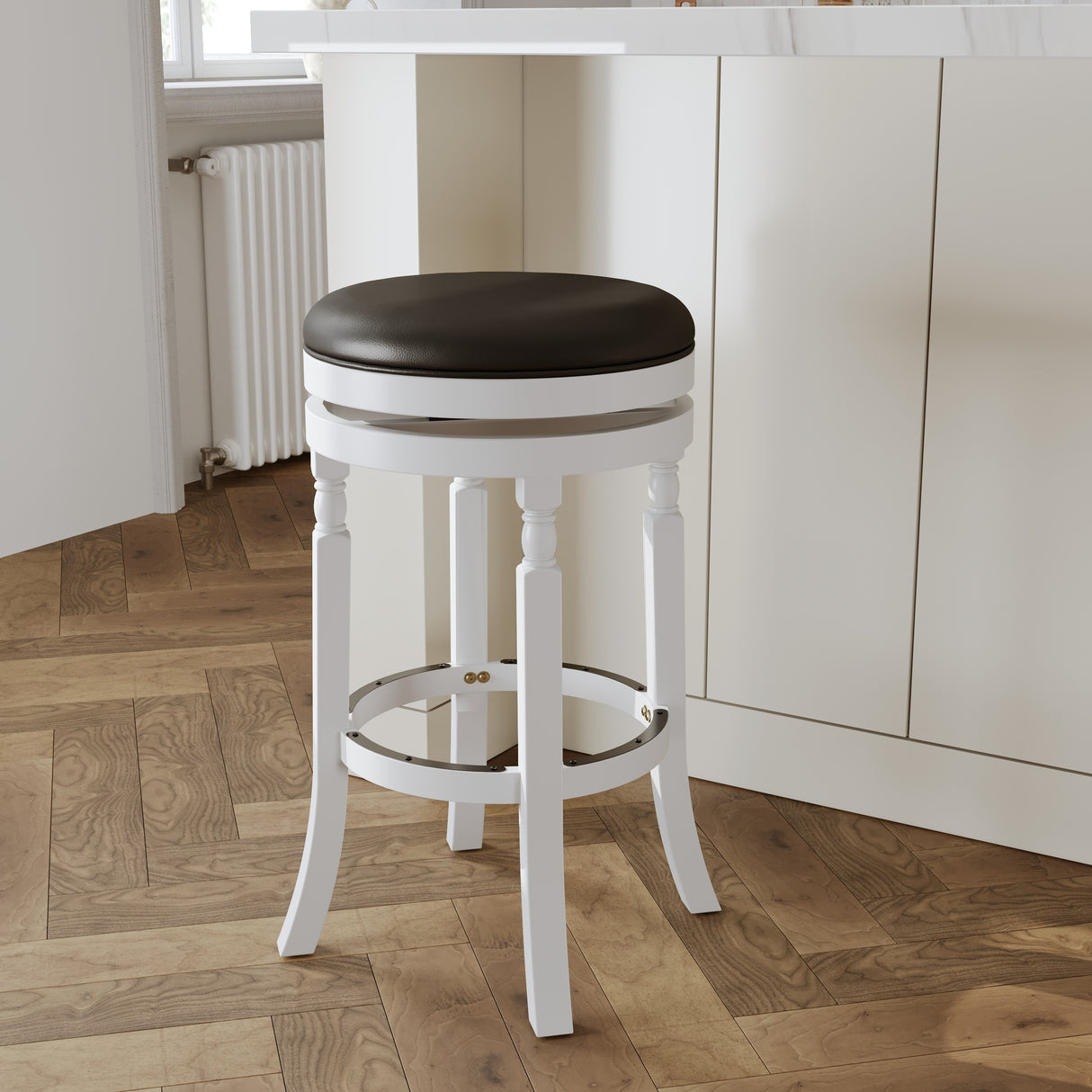 DTY Indoor Living Palmer Lake Backless Swivel Counter or Bar Stool