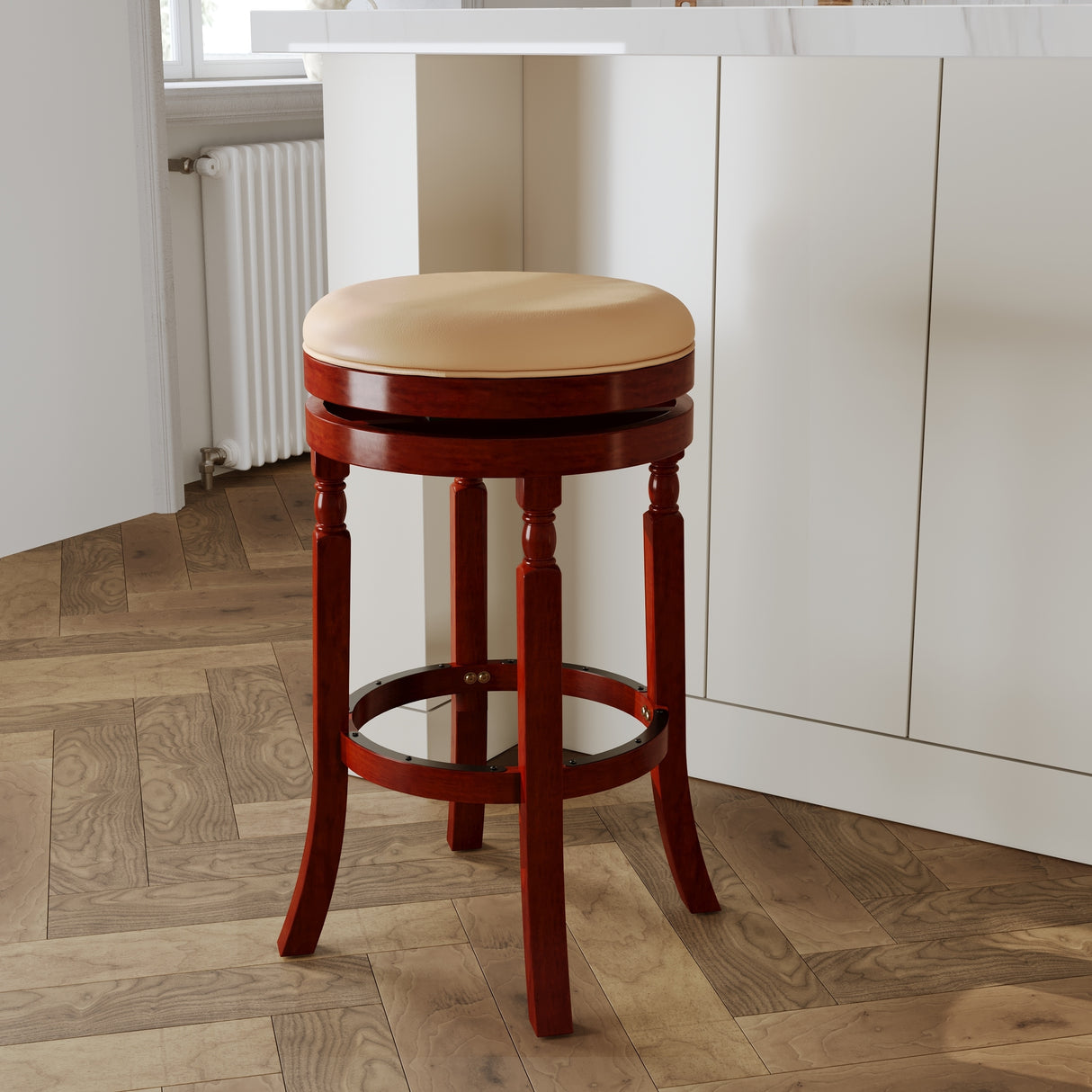 DTY Indoor Living Palmer Lake Backless Swivel Counter or Bar Stool