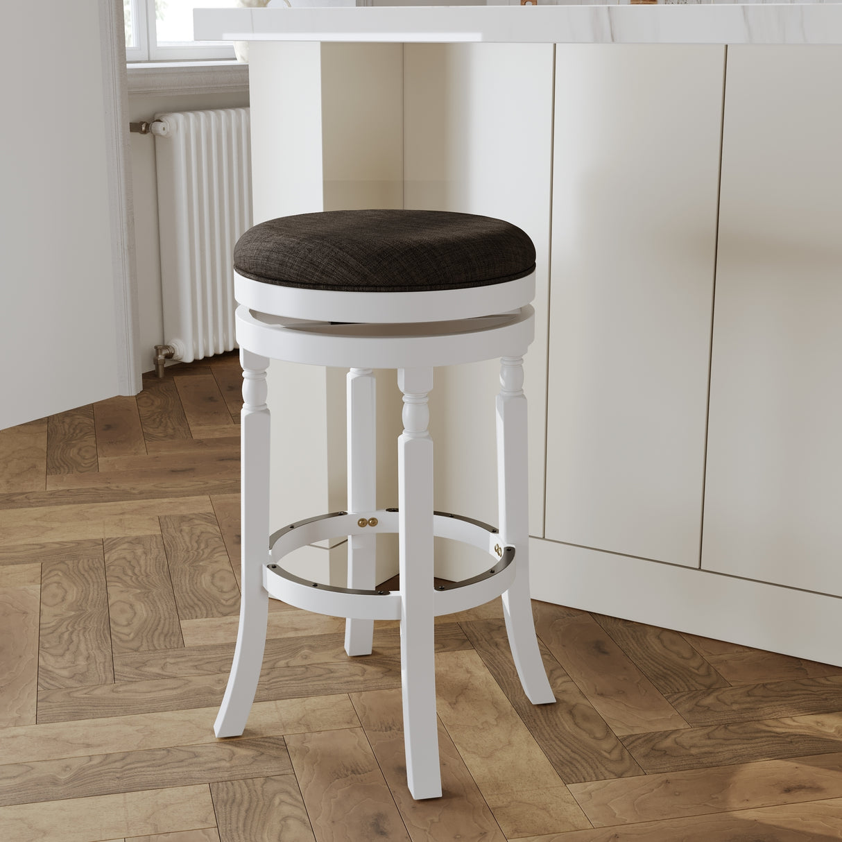 DTY Indoor Living Palmer Lake Backless Swivel Counter or Bar Stool