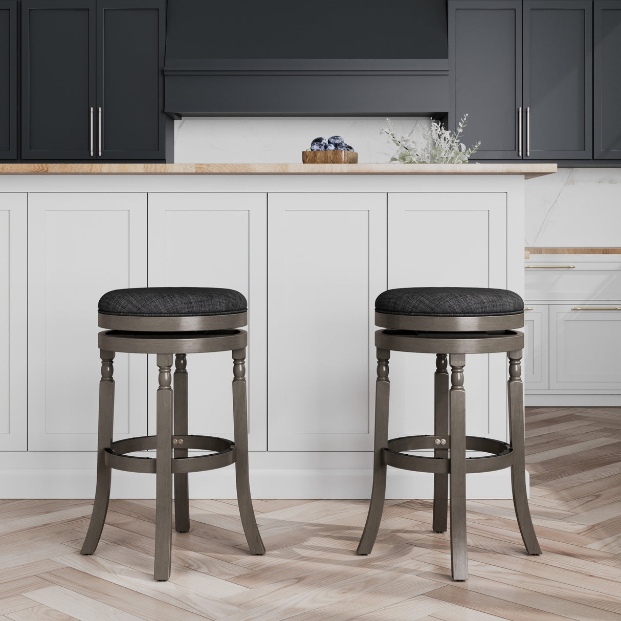 DTY Indoor Living Palmer Lake Backless Swivel Counter or Bar Stool