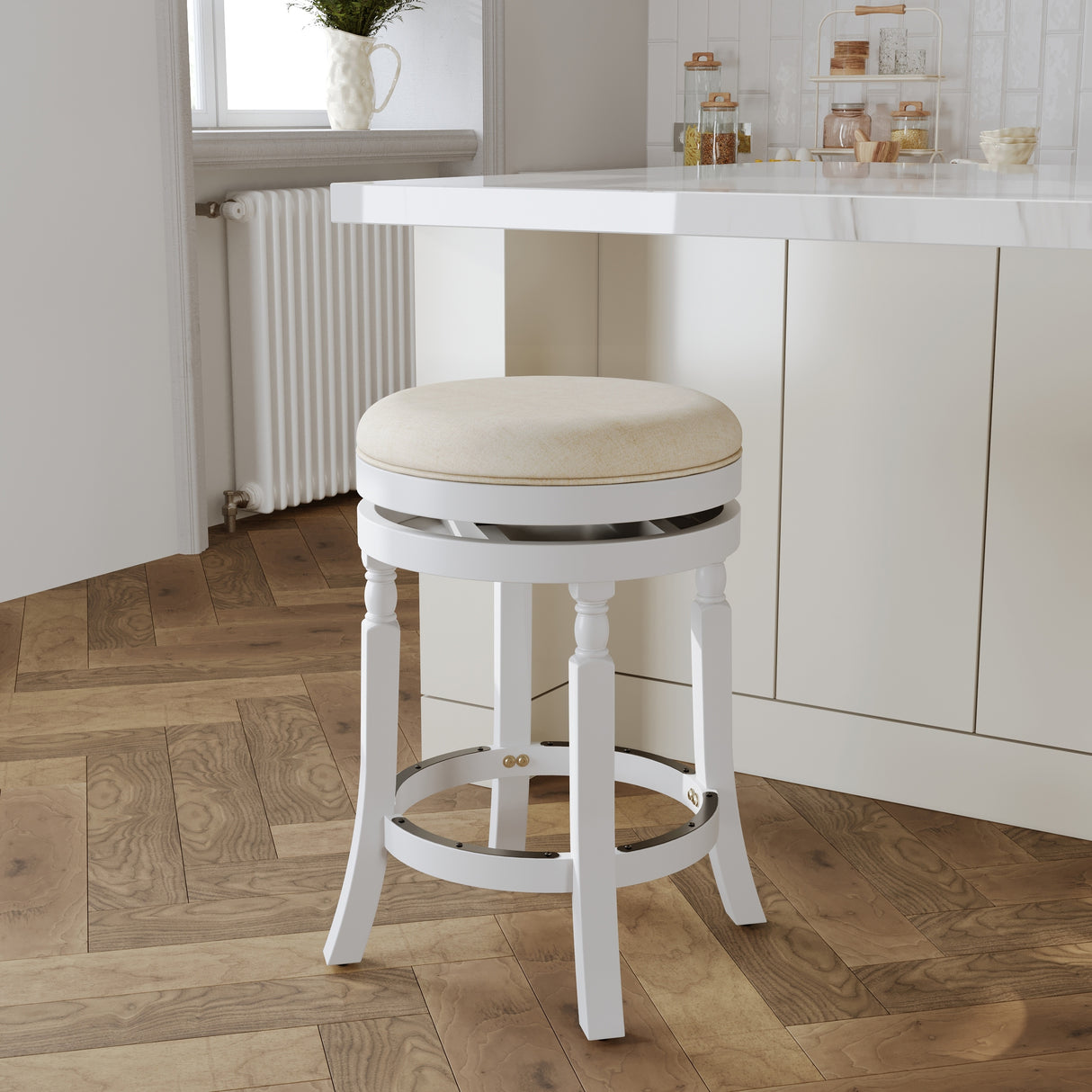 DTY Indoor Living Palmer Lake Backless Swivel Counter or Bar Stool