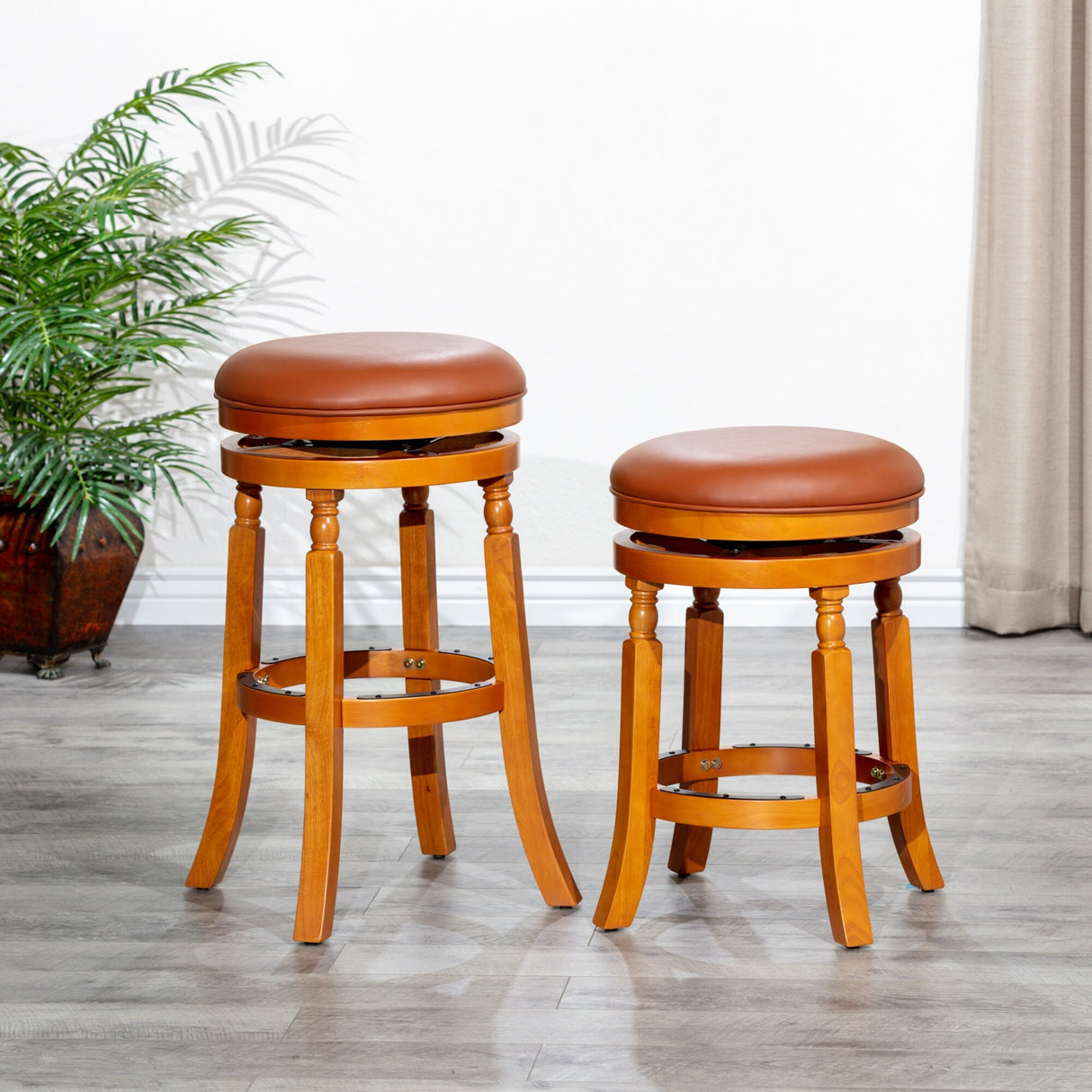 DTY Indoor Living Palmer Lake Backless Swivel Counter or Bar Stool