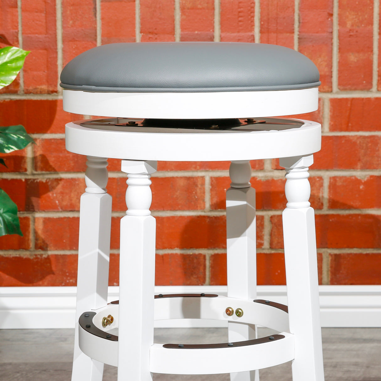 DTY Indoor Living Palmer Lake Backless Swivel Counter or Bar Stool
