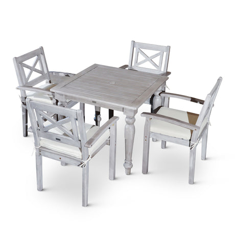 DTY Outdoor Living Castlewood Dining Set - 5-Piece Square Dining Set