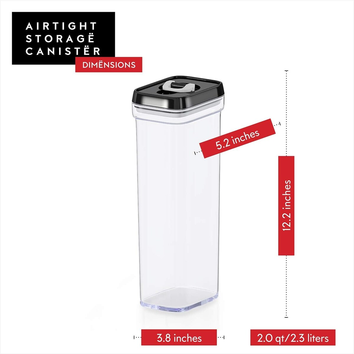 DWËLLZA KITCHEN Pasta Storage Containers for Pantry Airtight
