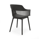 Dahlia Outdoor Modern Dining Chair (Set of 4) by Christopher Knight Home - 22.50" W x 21.50" D x 33.00" H