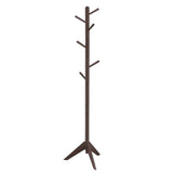 Daily Boutik Espresso Wood Finish Coat Rack Entryway Hall Tree Hat Rack - 17" x 19" x 71"