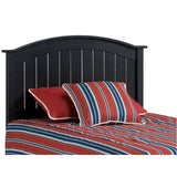 Daily Boutik Twin size Solid Wood Arch Panel Headboard in Black