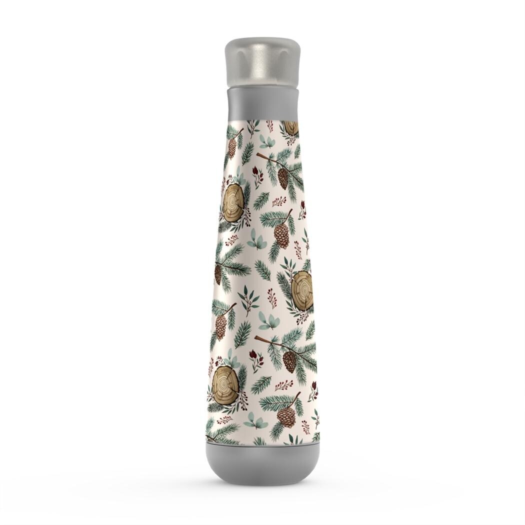 Daily Boutik Winter Branches, Berries & Pine Cones Peristyle Water Bottle
