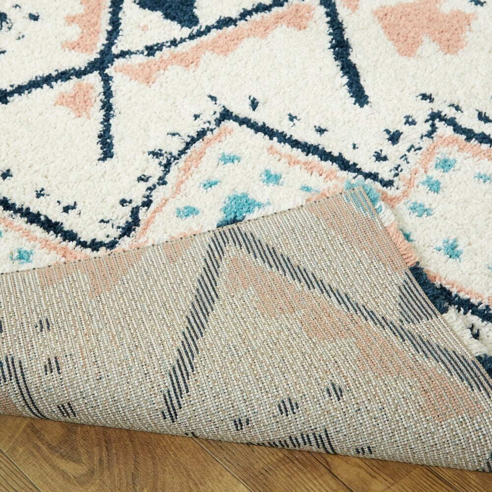 Dakarai Geometric Shag Area Rug