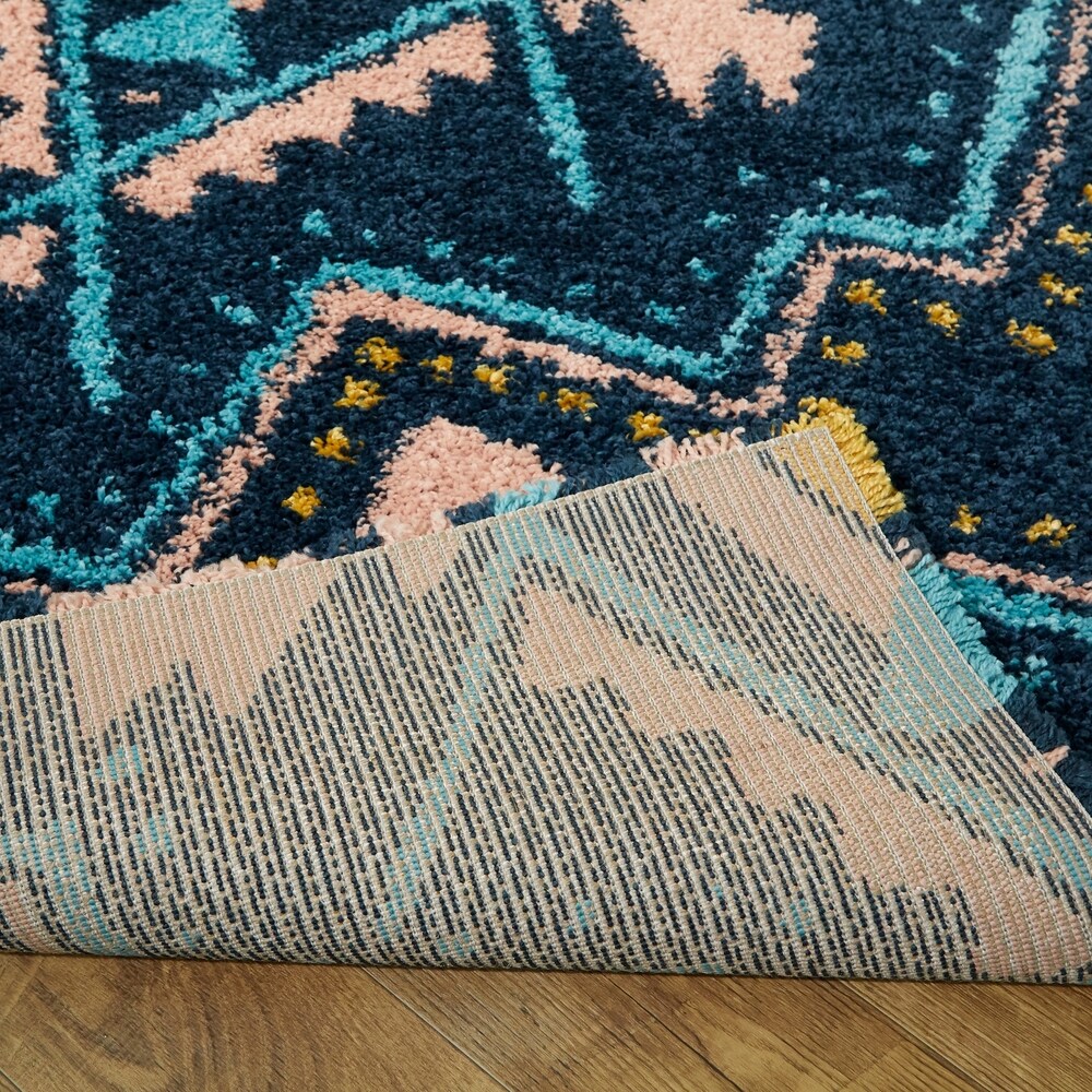 Dakarai Geometric Shag Area Rug