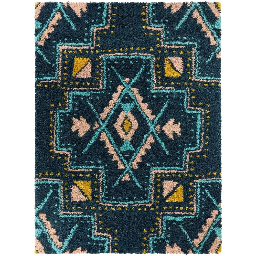 Dakarai Geometric Shag Area Rug