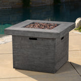 Dakota Magnesium Oxide Square Gas Fire Pit by Christopher Knight Home