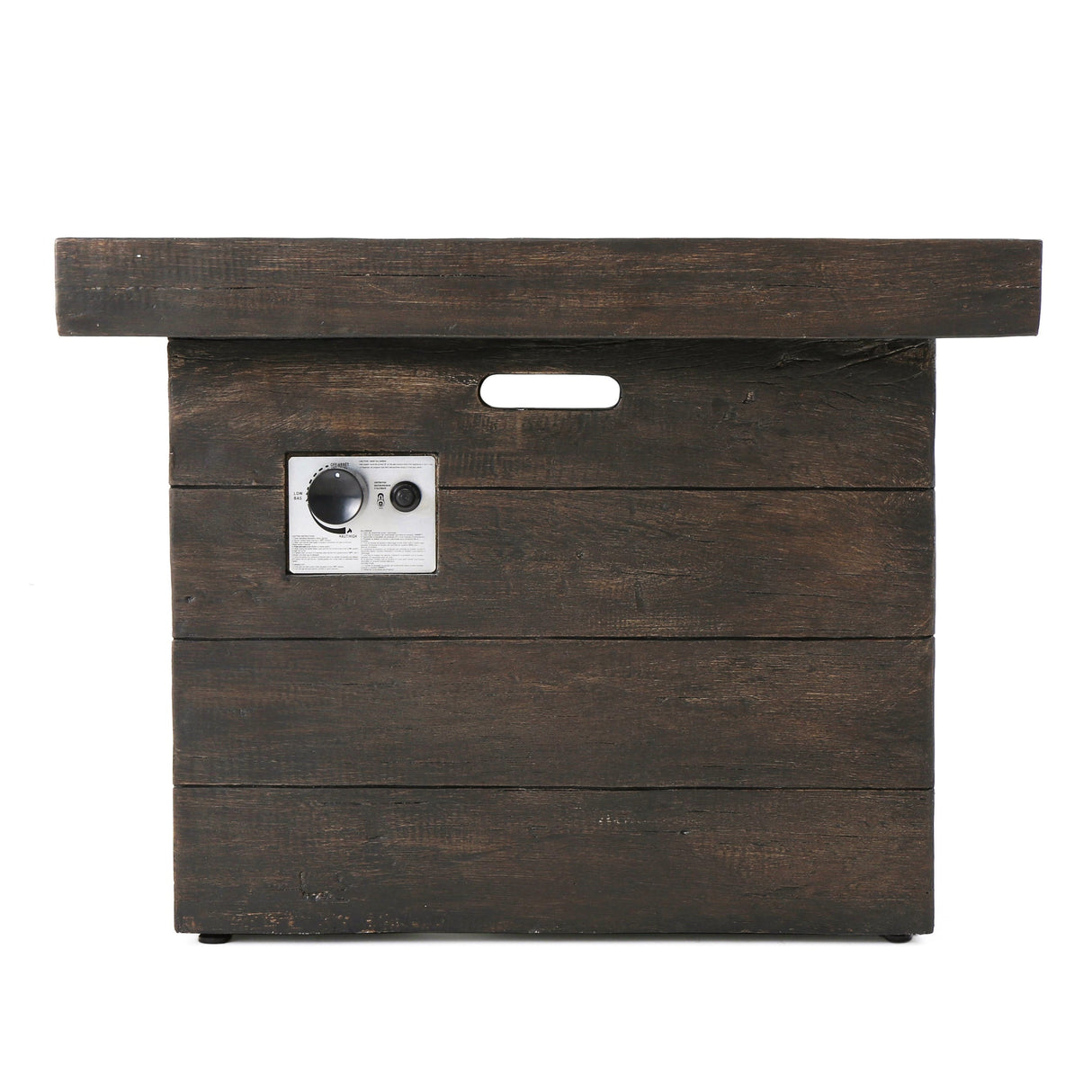 Dakota Magnesium Oxide Square Gas Fire Pit by Christopher Knight Home