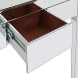 Dakota Silver Mirrored Desk