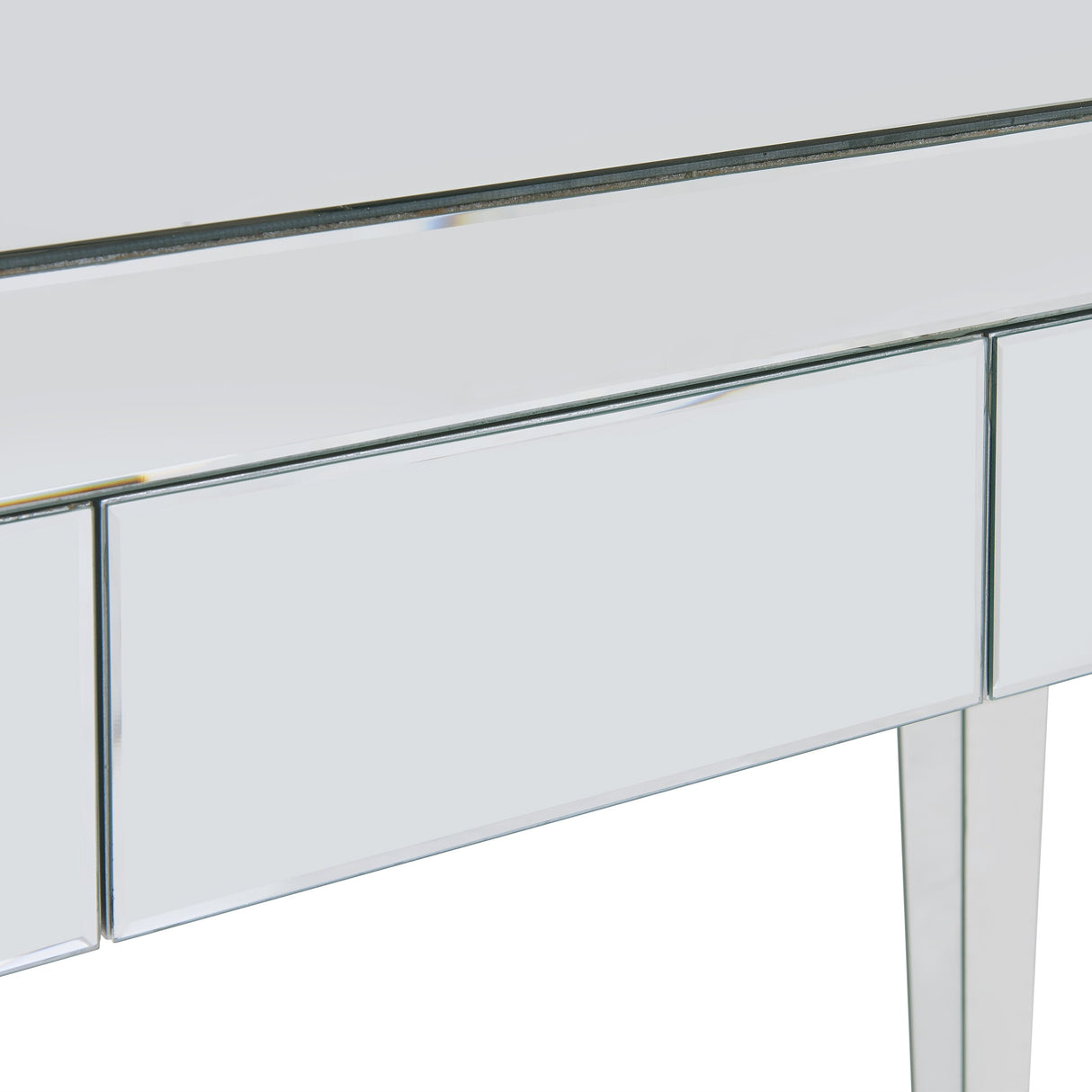 Dakota Silver Mirrored Desk