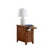 Dakota Wood Accent Table, Storage Cabinet, Chairside Table, Side Table, Black