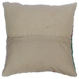 Dale Orange/Blue Hand-Woven Kilim Throw Pillow(18"x18")