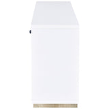 Dalton 2-Door Storage Credenza White And Distressed Pine