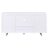 Dalton 2-Door Storage Credenza White And Distressed Pine