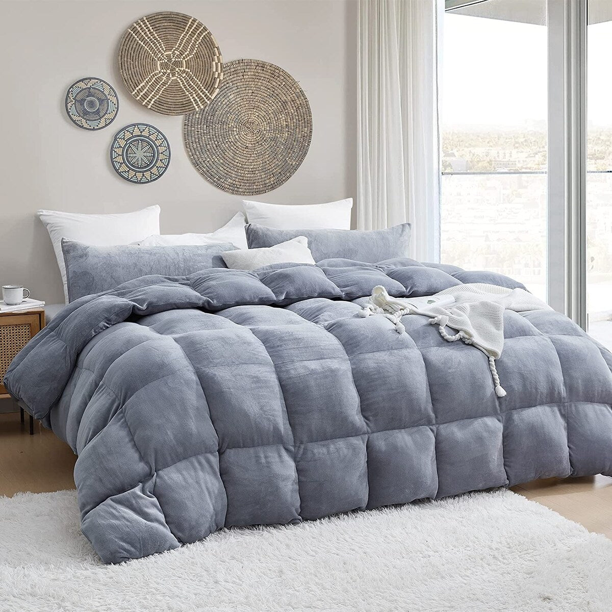 Boi He Thick® - Coma Inducer® Oversized Comforter Set - Silver Gray