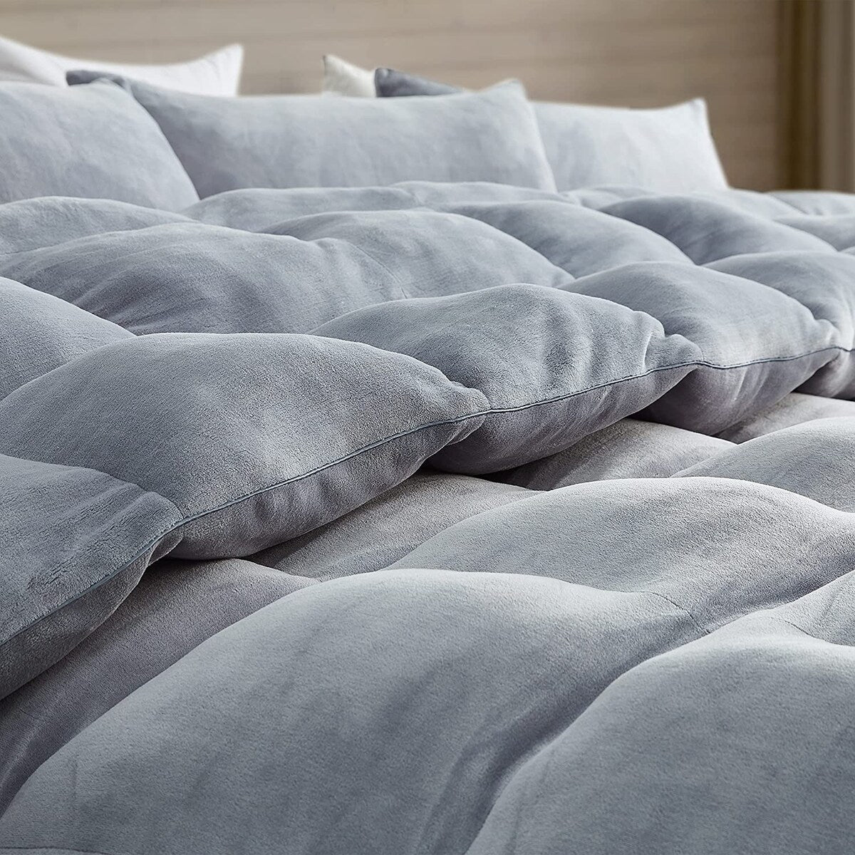 Boi He Thick® - Coma Inducer® Oversized Comforter Set - Silver Gray
