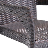 Damon Outdoor 7 Piece Wood and Wicker Expandable Dining Set by Christopher Knight Home