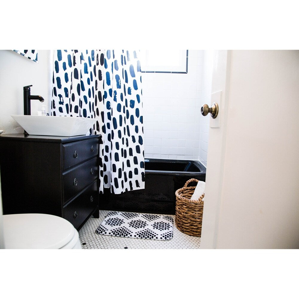 Dan Sekanwagi "Butterfly Elements" Red Orange Shower Curtain