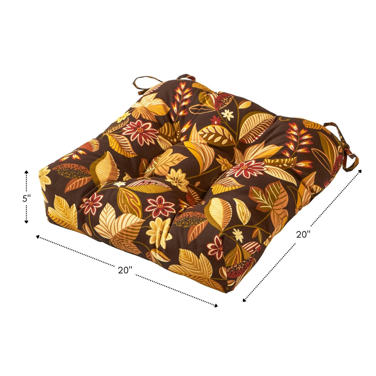 Timberland Floral 20-inch Outdoor Chair Cushion by Greendale Home Fashions - 20w x 20l