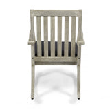 Daneen Traditional Indoor Acacia Wood Rocking Chair with Cushions by Christopher Knight Home