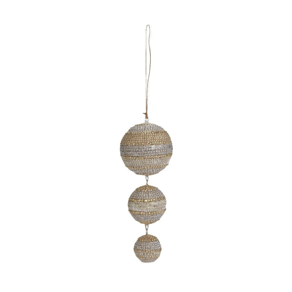 Dangling 3-ball Ornaments (Set of 6)