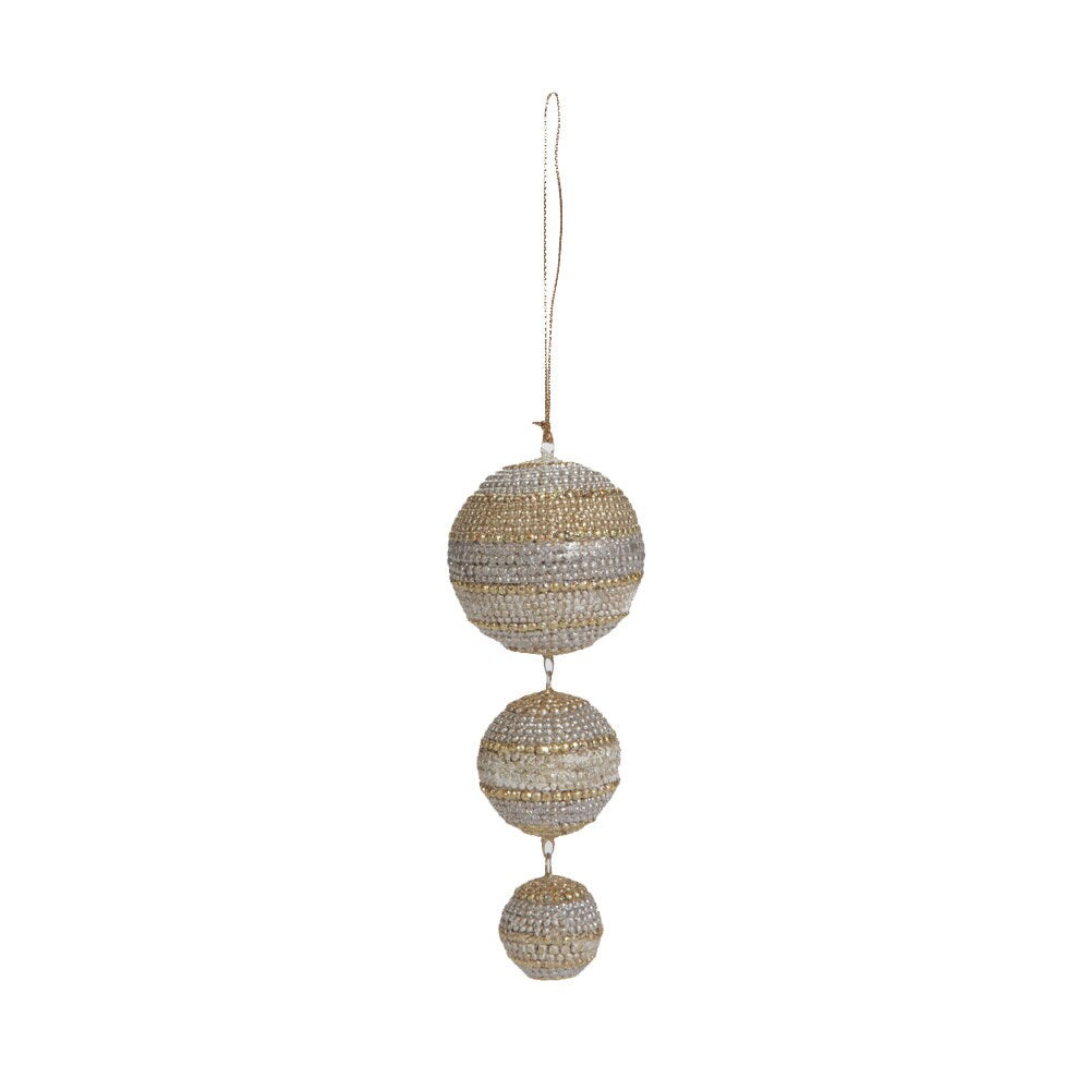 Dangling 3-ball Ornaments (Set of 6)