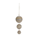 Dangling 3-ball Ornaments (Set of 6)
